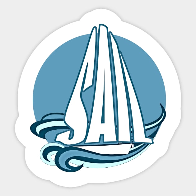 SAIL Sticker by Sailfaster Designs